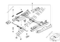 Front seat rail for BMW 528i 1995