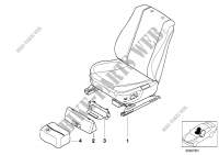 Seat, front, complete seat for BMW 525tds 1995
