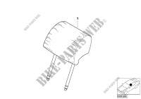 Indiv. headrest, comfort seat, leather for BMW 528i 1995