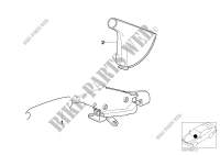 Individual handbrake lever and cover for BMW 528i 1995