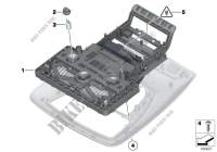 Basic switch unit roof for BMW X3 18d 2013