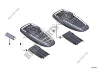 Remote control, rear for BMW 730dX 2011