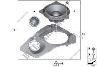 Single parts f package shelf hifi system for BMW 730dX 2011