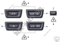Switch, rear lid and Centerlock for BMW 730dX 2011