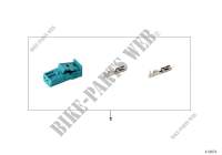Repair kit, socket housing, 2 pin for BMW X3 18d 2013