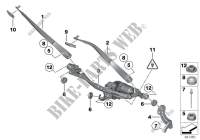 Single wiper parts for BMW 730dX 2011